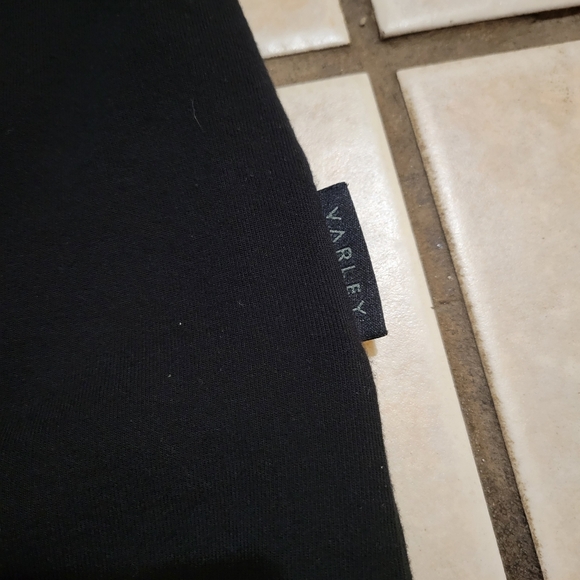 Varley Magnolia Black High-Neck Zip Tank Top - Picture 4 of 6